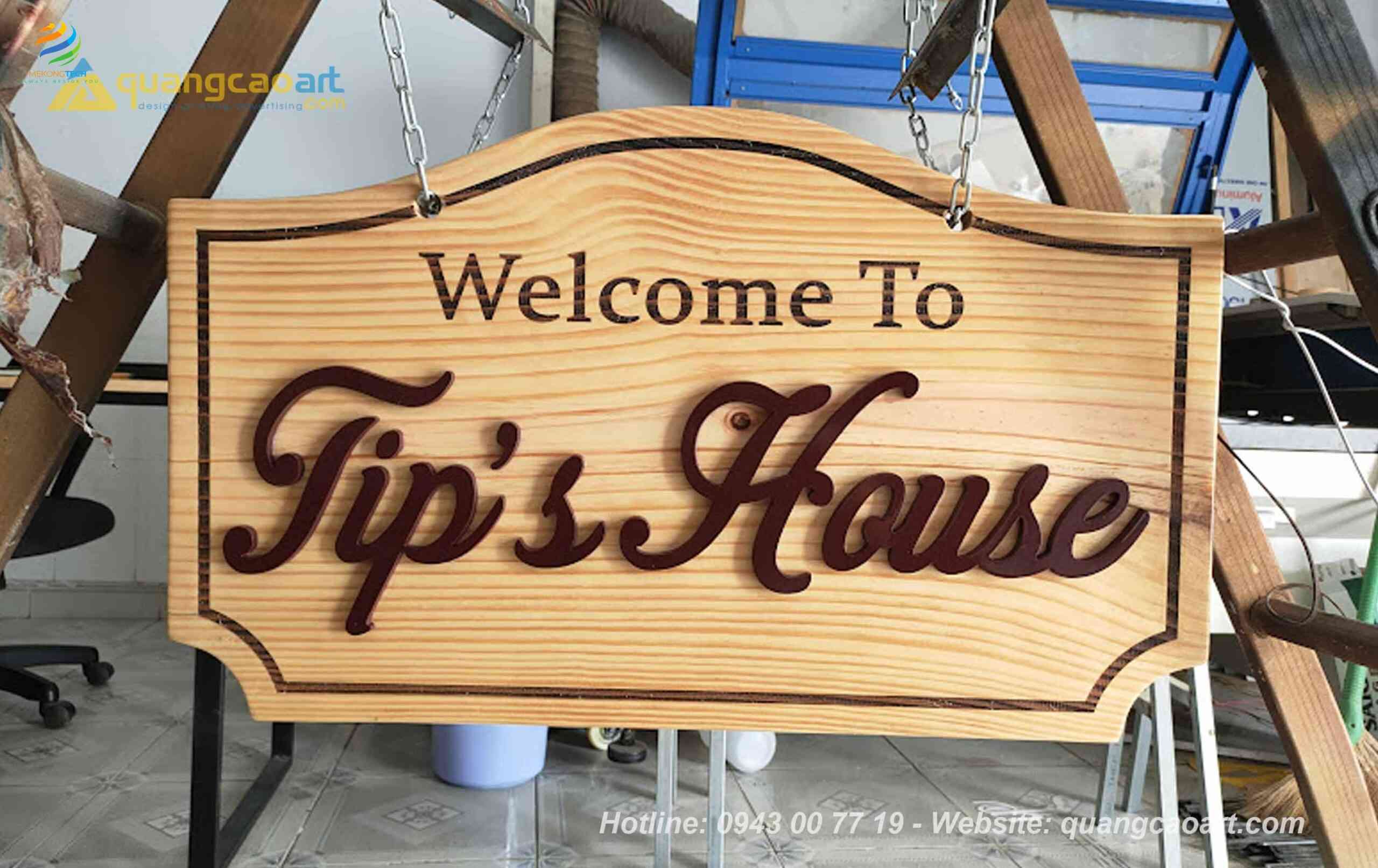 Bảng Hiệu Gỗ Khắc Laser: Nghệ Thuật Từ Thiên Nhiên!